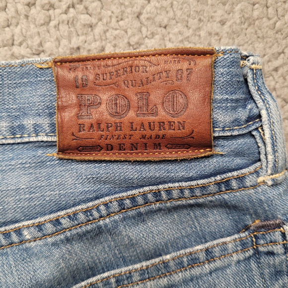 Polo Ralph Lauren Jeans Mens 35x32 Blue Denim Classic Fit Straight Leg - Picture 5 of 10